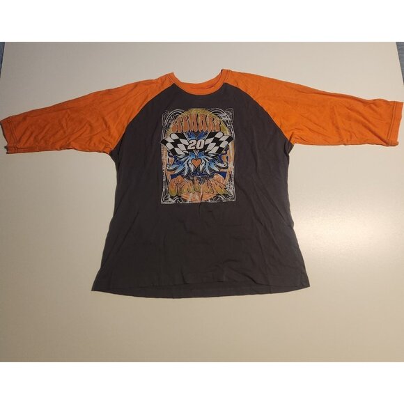 Tony Stewart T-Shirt # 20 Crank It‎ Up 3/4 Sleeve Chase Authentics Womens XL EUC - Picture 2 of 11